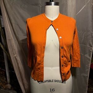 Ann Taylor Vibrant Orange Knit Top